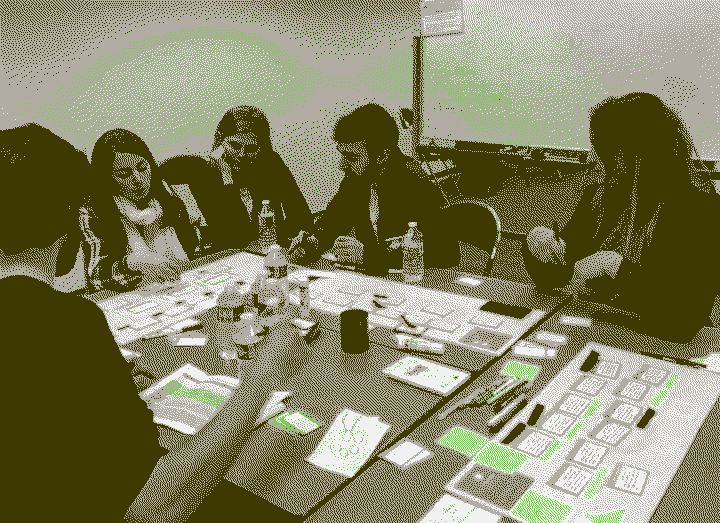 Équipe projet en session de Design sprint